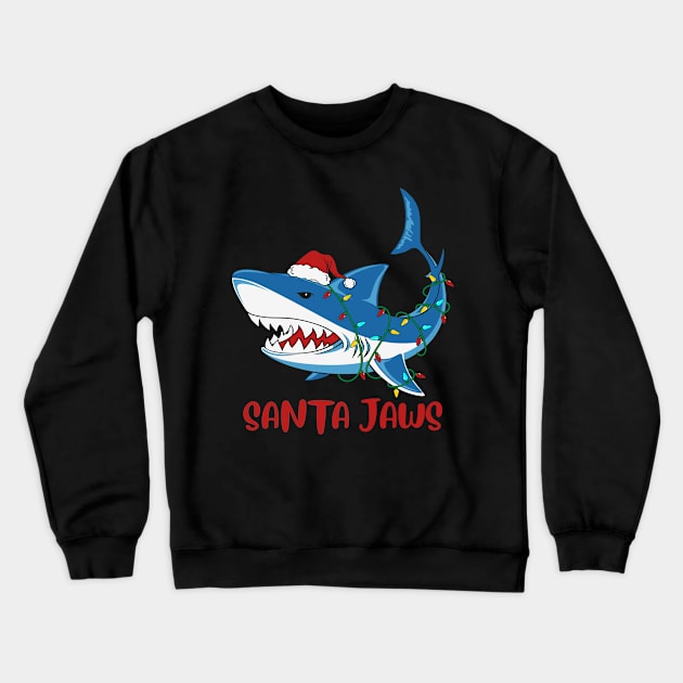 Santa Jaws Crewneck Sweatshirt by 1AlmightySprout